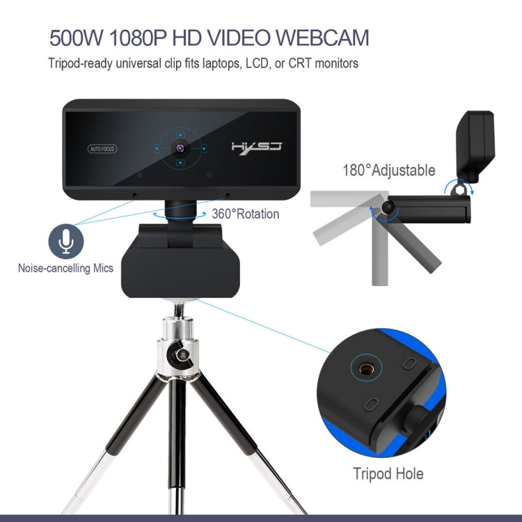 5.0 Mega Pixels 1080P HD Auto Focus Video Webcam Eurekaonline