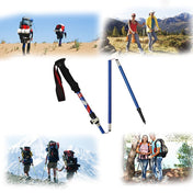 5 Node Portable Foldable Aluminium Alloy Alpenstocks Trekking Poles, Folding Length : 28.5CM (Green) Eurekaonline