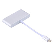 5 in 1 Micro SD + SD + USB 3.0 + USB 2.0 + Micro USB Port to USB-C / Type-C OTG COMBO Adapter Card Reader for Tablet, Smartphone, PC(Silver) Eurekaonline