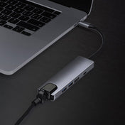 5 in 1 USB Type-C to RJ45+USB3.0 x 2+PD+HDMI HUB Adapter Eurekaonline