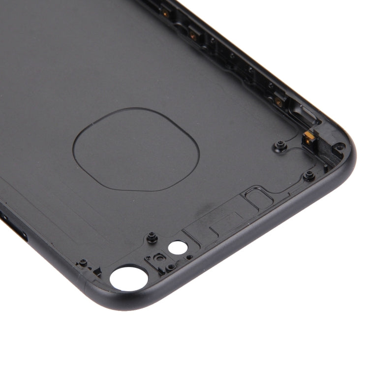 5 in 1 for iPhone 7 (Back Cover + Card Tray + Volume Control Key + Power Button + Mute Switch Vibrator Key) Full Assembly Housing Cover(Black) Eurekaonline