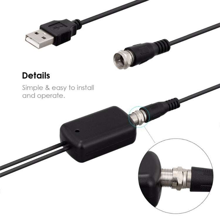50 Miles Range 25dBi High Gain Digital Indoor HDTV Antenna with 3m Coaxial Cable Eurekaonline