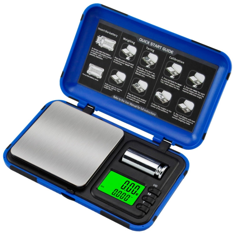  0.001g Two-color Portable Pocket Scale with Weight Baking Eurekaonline