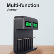5V 2A USB 8 Slot Battery Charger for AA & AAA & C / D Battery, with LCD Display Eurekaonline