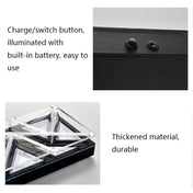 6 In 1 Multifunctional Compartmental Luminous Fruit Tray, Style: Luminous Base + Disc Eurekaonline