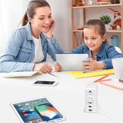 6 in 1 65W PD USB-C / Type-C + QC 3.0 USB + 4 USB Multi-port Travel Charger, US Plug(White) Eurekaonline
