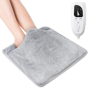 60W  Electric Feet Warmer For Women Men Pad Heating Blanket UK Plug 240V(Silver Gray) Eurekaonline