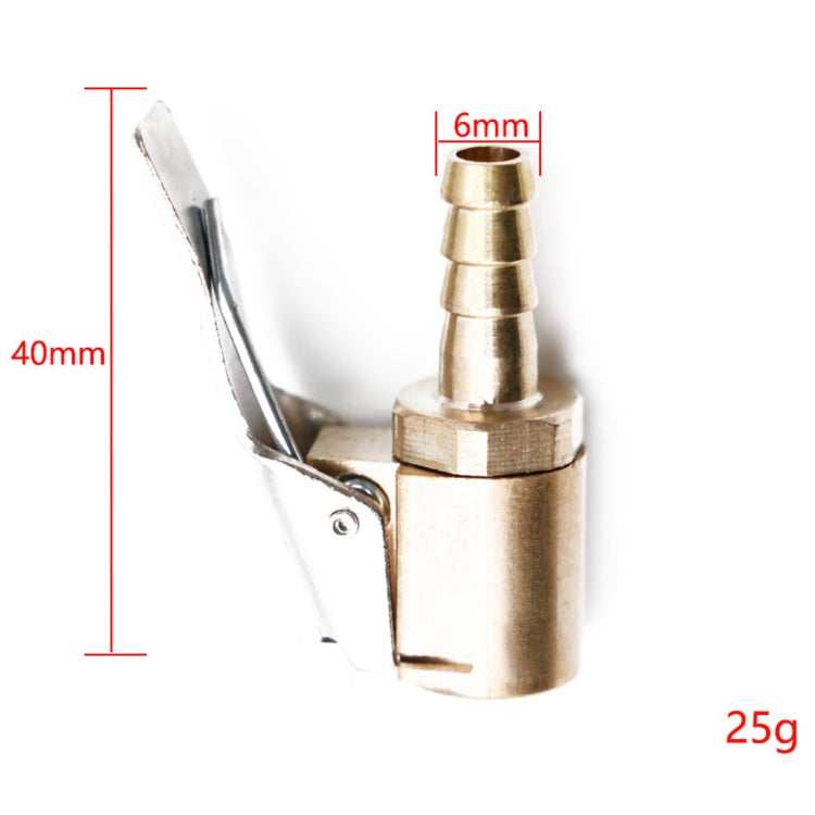 6mm Car Tyre Wheel Tire Air Chuck Inflator Pump Valve Clip Clamp Connector Eurekaonline
