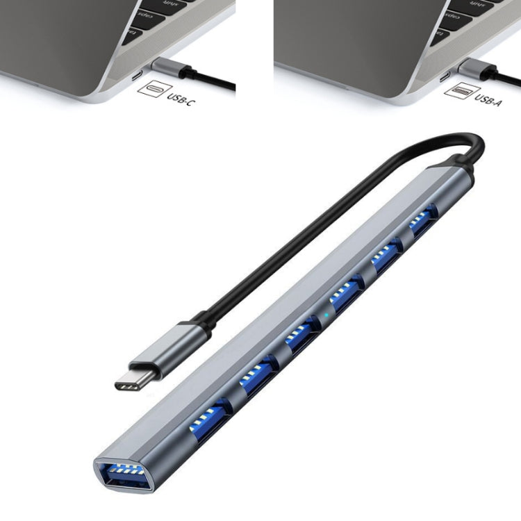 7 in 1 USB3.0 Docking Station Laptop Multifunctional HUB(Type-C Interface) Eurekaonline