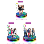 80cm 360 Photo Booth Electric Rotating Small Stage For Parties and Weddings Eurekaonline