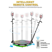 80cm Square 360 Photo Booth Electric Rotating Small Stage For Parties and Weddings Eurekaonline