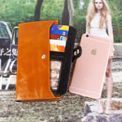 8239 Antimagnetic RFID Multi-function Leather Lady Wallet Large-capacity Purse with Detachable Card Holder(Blue) Eurekaonline
