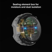 86mm Round LED Tempered Glass Switch Panel, Gold Round Glass, Style:Four Open Dual Control Eurekaonline