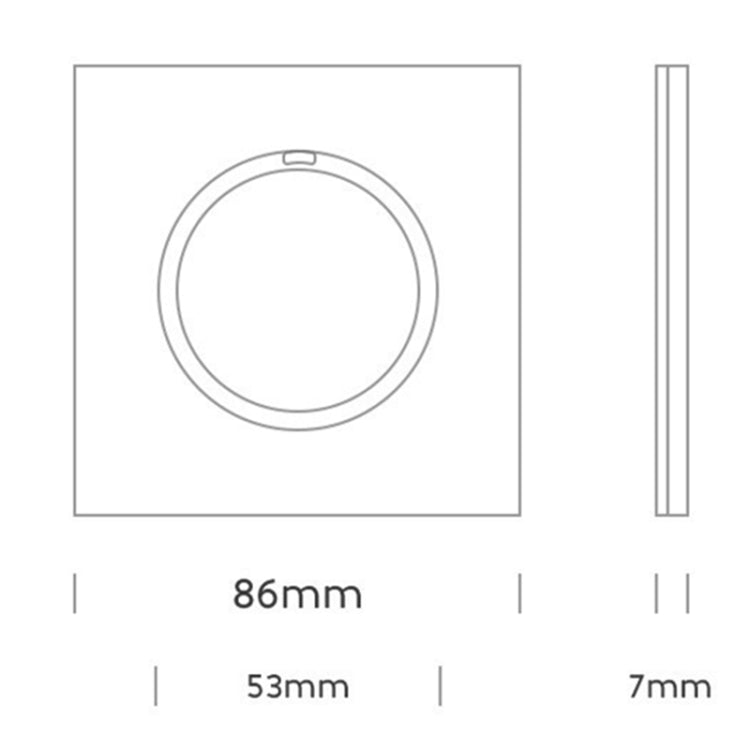 86mm Round LED Tempered Glass Switch Panel, Gold Round Glass, Style:One Open Multiple Control Eurekaonline