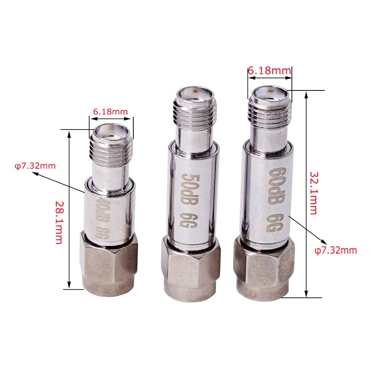 8dBi SMA Attenuator DC-6GHz SMA Coaxial Fixed Connectors Eurekaonline