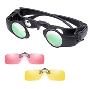 8x Fishing Binoculars Zoomable Telescope Glasses ,Style: Telescope+Yellow+Red Clip Eurekaonline