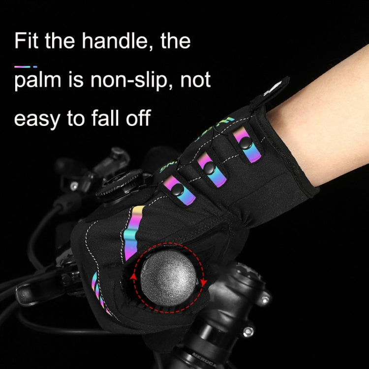 A Pair WEST BIKING Cycling Breathable Self-locking Gloves with Buckle, Size: 2XL(Anti-light Type) Eurekaonline