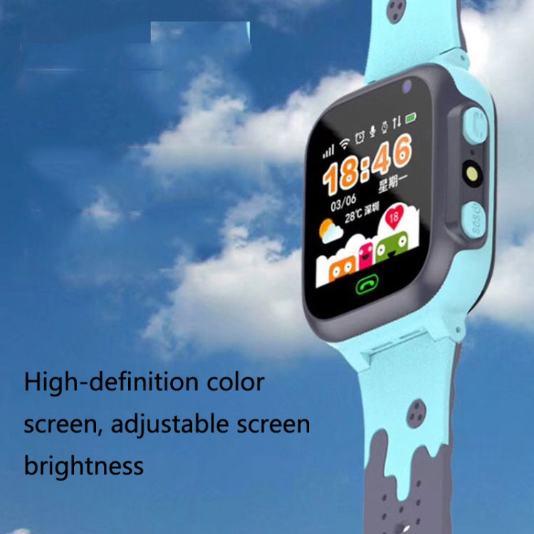 A111-Z1 Children Smart Positioning Plug-In Cartoon Call For Help Multi-Function Watch Phone(Pink) Eurekaonline
