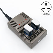 AC 100-240V 4 Slot Battery Charger for AA & AAA & 9V Ni-MH Battery, UK Plug Eurekaonline