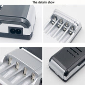 AC 100-240V 4 Slot Battery Charger for AA & AAA Battery, with LCD Display, UK Plug Eurekaonline