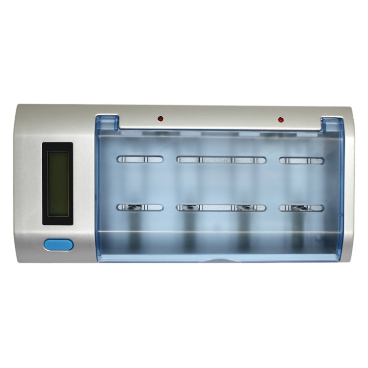 AC 100-240V 4 Slot Battery Charger for AA & AAA & C / D Size Battery, with LCD Display, US Plug Eurekaonline