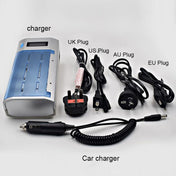 AC 100-240V 4 Slot Battery Charger for AA & AAA & C / D Size Battery, with LCD Display, US Plug Eurekaonline