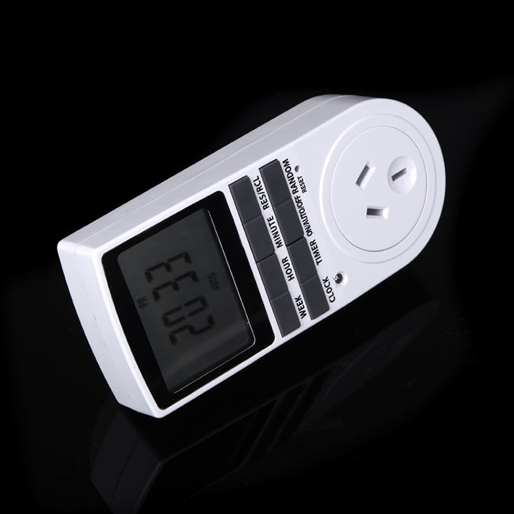 AC 240V Smart Home Plug-in Programmable LCD Display Clock Summer Time Function 12/24 Hours Changeable Timer Switch Socket, AU Plug Eurekaonline