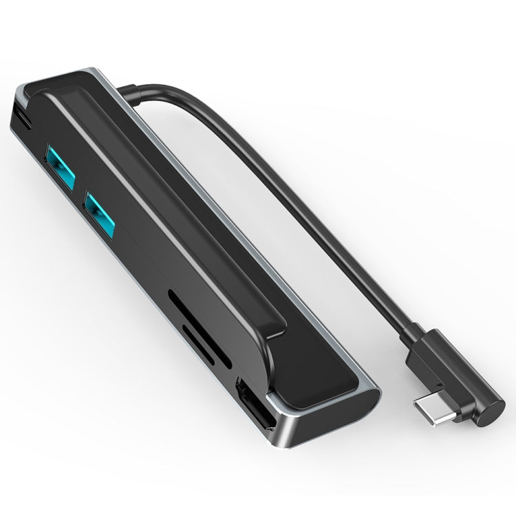  TF Card Slot + Type-C + 2 USB 3.0 Back Clip Style Multifunctional Docking Station HUB Eurekaonline