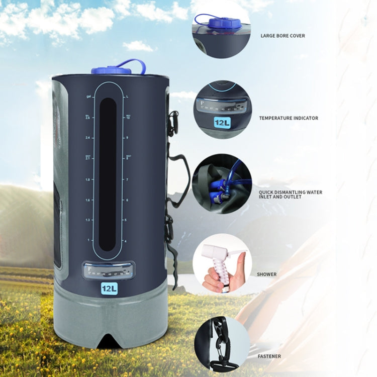 AFISHTOUR FW2078 12L Outdoor Bath Water Storage Bag Portable Camping Bath Bag, Colour: Spherical Air Pump Eurekaonline