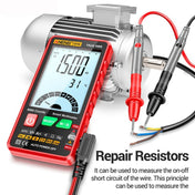 ANENG 616 Automatic High-precision Digital Display Capacitance Multimeter, Color: Black(Color Box) Eurekaonline