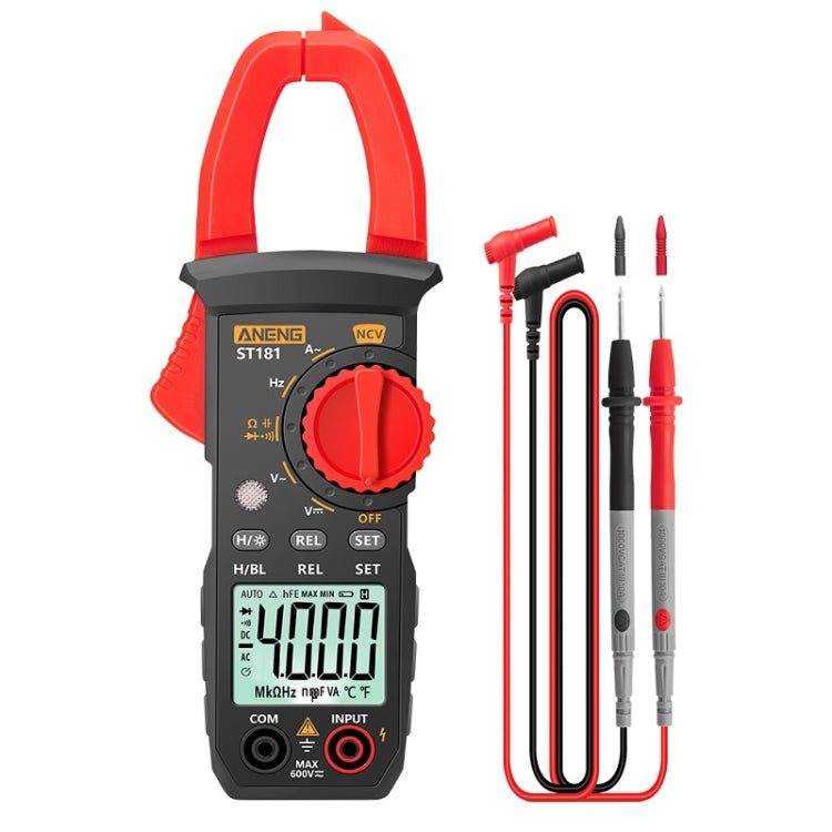 ANENG Intelligent Digital Backlit Clamp-On High-Precision Multimeter, Specification: ST181 Eurekaonline