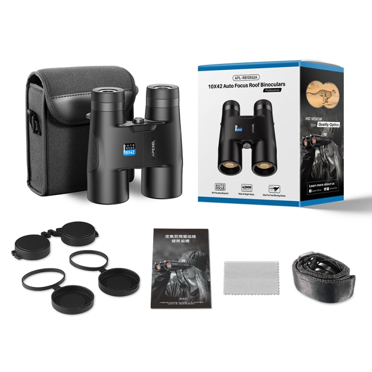 APEXEL 10x42 Fixed Focus Binoculars  Autofocus Telescope(Black) Eurekaonline