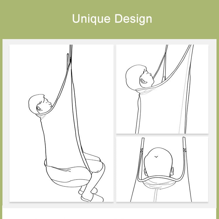 Adult and Children All-cotton Canvas Swing Outdoor Swing Frame Hanging Hammock, Size: 55*75*145cm, Random Color Delivery Eurekaonline