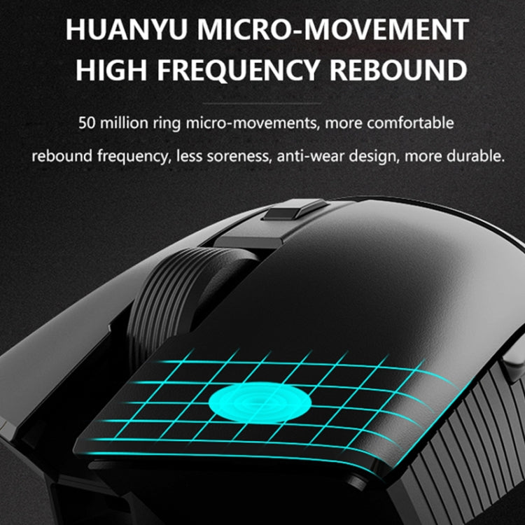 Ajazz I309Pro 1600 DPI 8 Keys Dual Mode Gaming Wireless Bluetooth Mouse(Black) Eurekaonline
