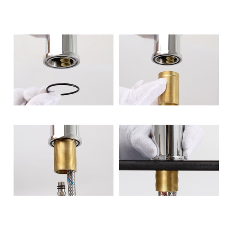 All Copper Hot Cold Water Faucet Bathroom Lift Faucet Eurekaonline