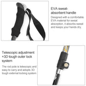 Aotu AT7558 125cm Aluminum Alloy Outdoor Camping Folding Corky Trekking Poles EVA Handle Alpenstock Eurekaonline