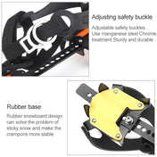 Aotu AT8701 One Pair 10 Teeth Anti-Slip Ice Gripper Snow Climbing Shoes Covers(Orange) Eurekaonline