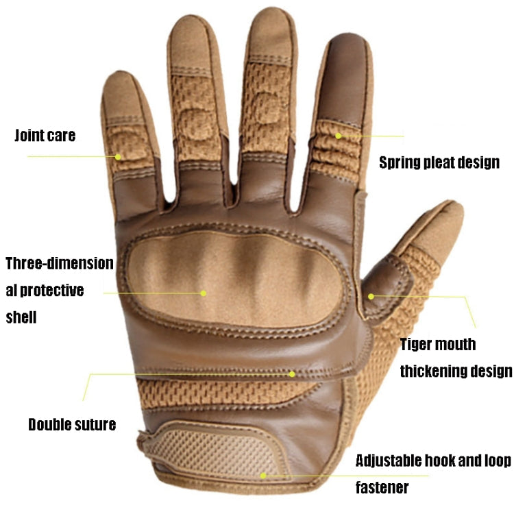 B28 Outdoor Rding Motorcycle Protective Anti-Slip Wear-Resistant Mountaineering Sports Gloves, Size: L(Black) Eurekaonline
