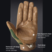 B33 Outdoor Mountaineering Riding Anti-Skid Protective Motorcycle Gloves, Size: M(Black) Eurekaonline