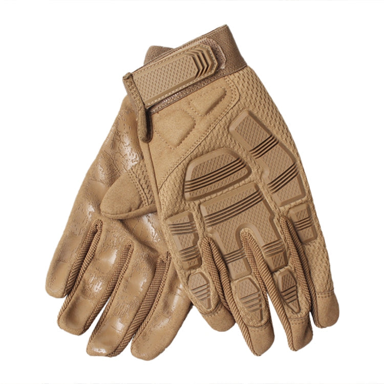 B33 Outdoor Mountaineering Riding Anti-Skid Protective Motorcycle Gloves, Size: XL(Brown) Eurekaonline