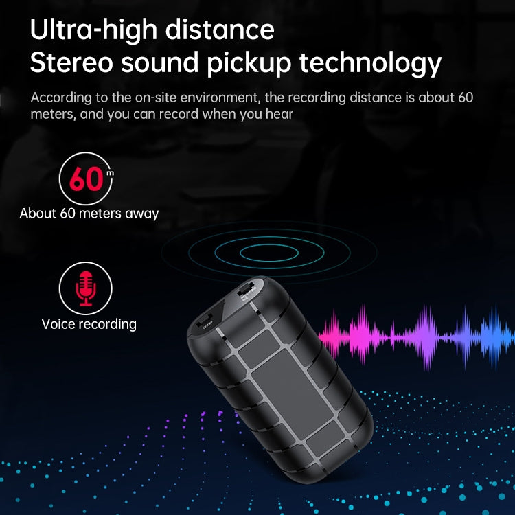 B800LI Clip-on HD Noise Reduction Recording Pen, Support TF Card & One-key Recording & OTG, Capacity:128GB(Black) Eurekaonline