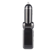 BC-06 Bluetooth Car Kit FM Transmitter Car MP3 Player with LED Display 2 USB Charger & Handsfree Function(Black) Eurekaonline