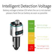 BC42 Bluetooth 5.0 Multi-function Car Colorful Atmosphere Lamp MP3 Player, Support TF Card & U Disk & FM Eurekaonline