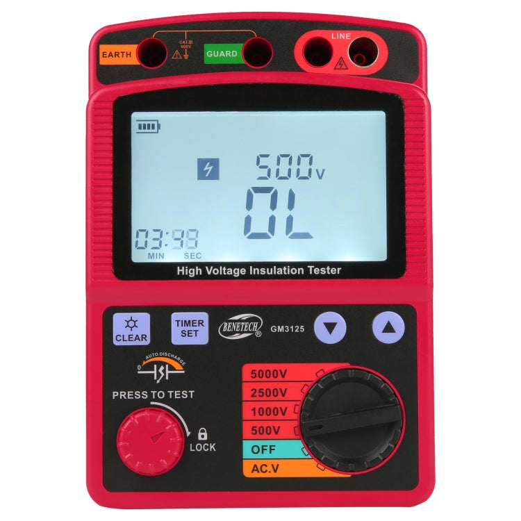 BENETECH GM3125 High Voltage Insulation Tester Resistance Tester Eurekaonline