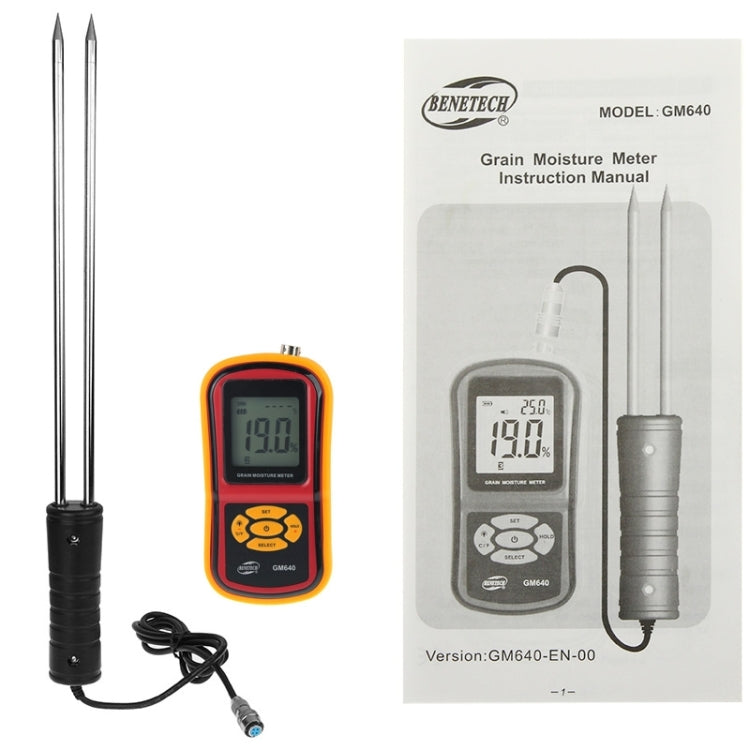 BENETECH GM640 High Quality Digital Grain Moisture Meter with LCD Display Eurekaonline
