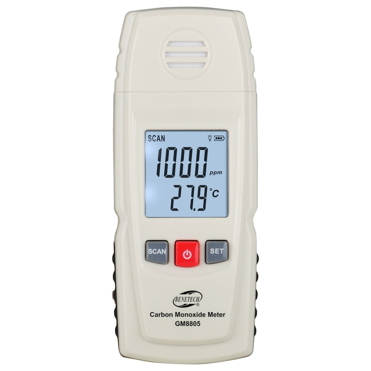 BENETECH GM8805 LCD Display Handheld Carbon Monoxide CO Monitor Detector Meter Tester, Measure Range: 0-1000ppm Eurekaonline