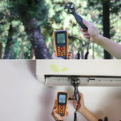 BENETECH GM8902 2.6 Inch LCD Screen Digital Wind Speed Meter Anemometer(Yellow) Eurekaonline