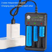 BMAX 18650 3 Slot USB Charging Seat 3.7/4.2V Independent Lithium Battery Charger Eurekaonline