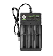 BMAX 18650 3 Slot USB Charging Seat 3.7/4.2V Independent Lithium Battery Charger Eurekaonline