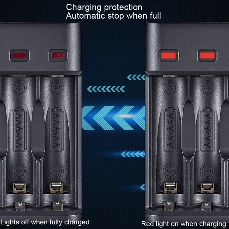 BMAX BH-804U 1.2V AA/AAA Rechargeable Battery Independent 4 Slot USB Charger Eurekaonline